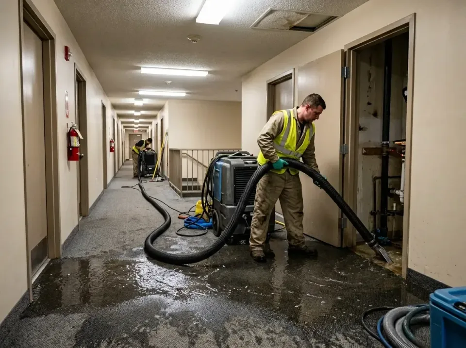 multi-unit-apartment-hallway-f-005 — frequently asked questions, Emergency Burst Pipe Water Extraction & Removal in Woodside…